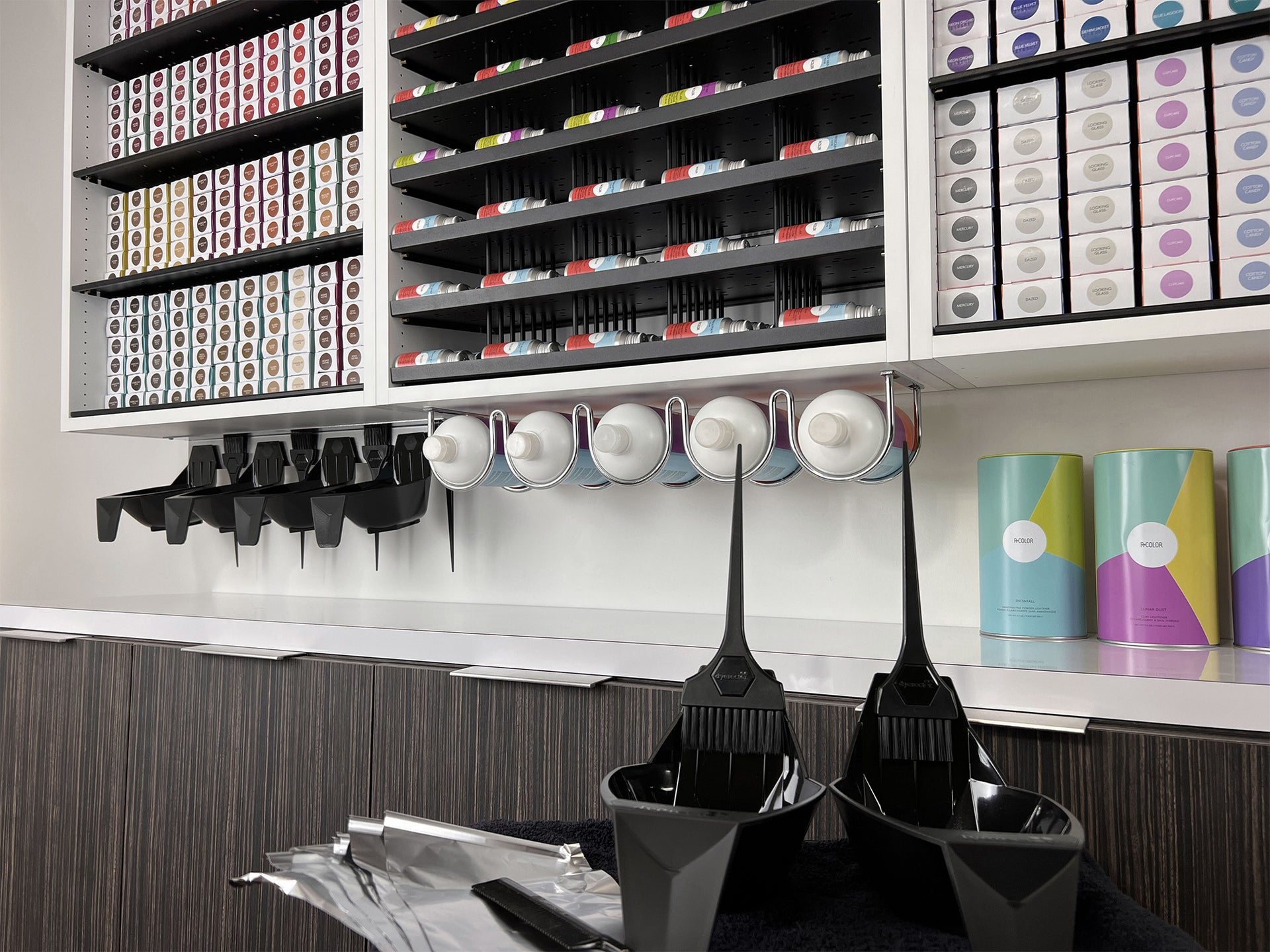 Hair Color Organizer Storage Cabinets for Salons | Dyerector